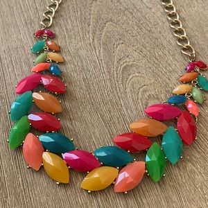 Gorgeous multicolor statement necklace